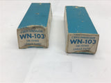 Centralab WN-103 10K Ohms Linear Taper Lot of 2