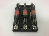 Ferraz shawmut 61038J Fuse Block 100 Amp 600 Volts W/ Fuses
