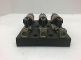 Ferraz shawmut 61038J Fuse Block 100 Amp 600 Volts W/ Fuses