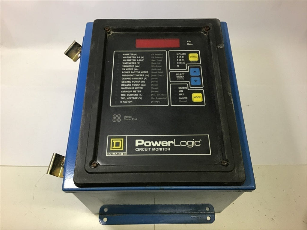 SQUARE D POWERLOGIC CIRCUIT MONITOR 3020 CM-2350 100-264 VAC 50/60 HZ 14 VA