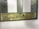 WESTINGHOUSE POW-R-LINE PRL1 BREAKER PANELBOARD 3PH 120V WIRE 4 225AMPS