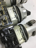 ALLEN-BRADLEY 800TC-H2B SELECTOR SWITCH 2 POSITIONS--LOT OF 4