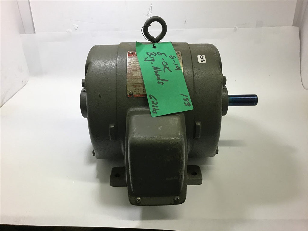 GENERAL ELECTRIC 5K184HG311 1 1/2 HP AC MOTOR 208-220/440 VOLTS 1730 RPM 4P