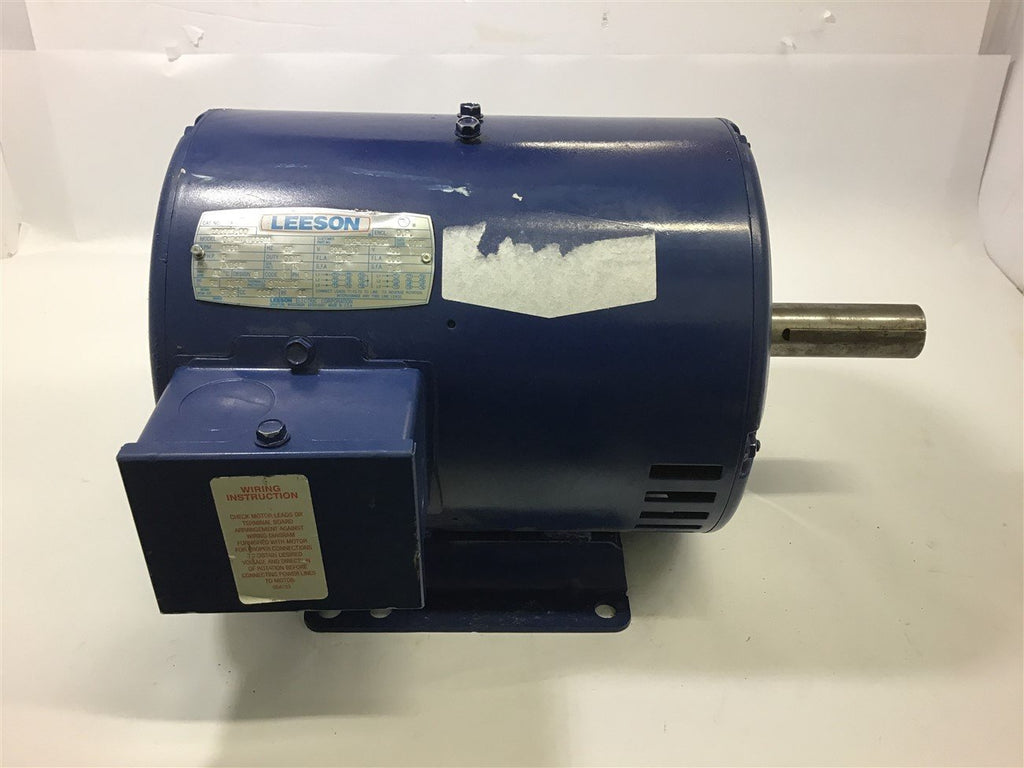 LEESON 131813.00 5 HP 208-230/460 VOLTS AC MOTOR 1760 RPM 4P 184T FRAME