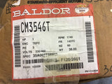 BALDOR AC MOTOR CM3546T 1 HP 1740 RPM 4P 230/460 VOLT 143TC FRAME 60 HZ TEFC