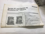 HONEYWELL MODULTROL IV MOTOR M6184D 1035 24 V 50/60HZ 15 VA