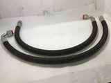 HYDRAULIC HOSE WITH FITTINGS 40-1/2'' LENGTH 07/11 5202197 LOT OF 2