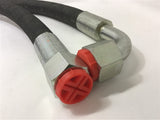 HYDRAULIC HOSE WITH FITTINGS 40-1/2'' LENGTH 07/11 5202197 LOT OF 2