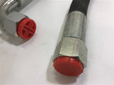 HYDRAULIC HOSE WITH FITTINGS 40-1/2'' LENGTH 07/11 5202197 LOT OF 2