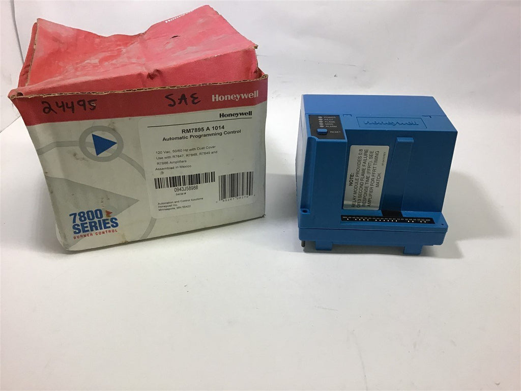 HONEYWELL RM7895 A 1014 AUTOMATIC PROGRAMMING CONTROL 120 VAC