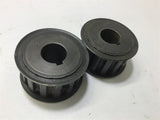 14L075 CPG TIMING BELT PULLEY LOT OF 2 1/2" BORE