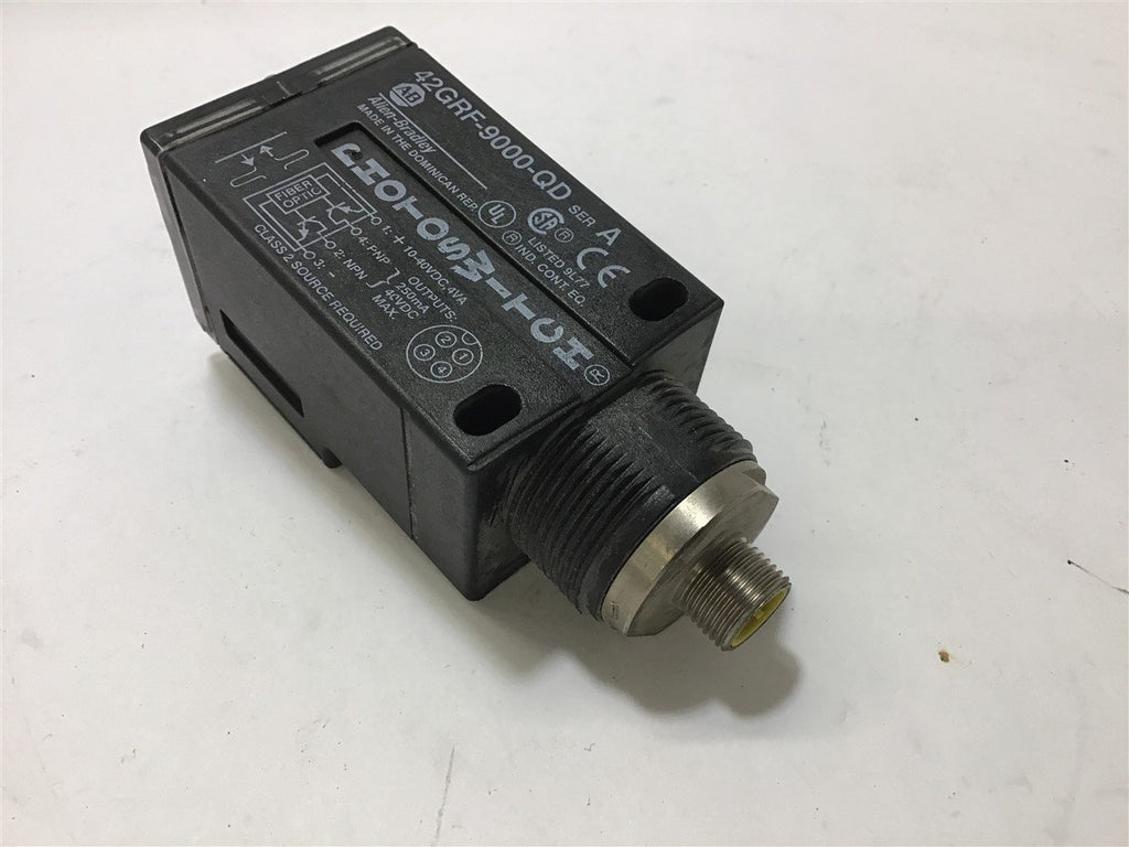 ALLEN-BRADLEY 42GRF-9000-QD PHOTOSWITCH SENSOR 250mA 40VDC MAX. SER A