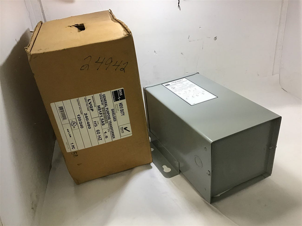 EGS HS1F1.5AS Hevi Duty Shielded General Purpose Transformer 1.5 KVA 60 Hz