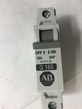 Allen-Bradley 1492-CB1G160 Ser C Circuit Breaker 16 A Lot of 4
