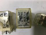 POTTER AND BRUMFIELD HU-17D11-24 24 VDC RELAY 120 VAC LOT OF 3RELAY