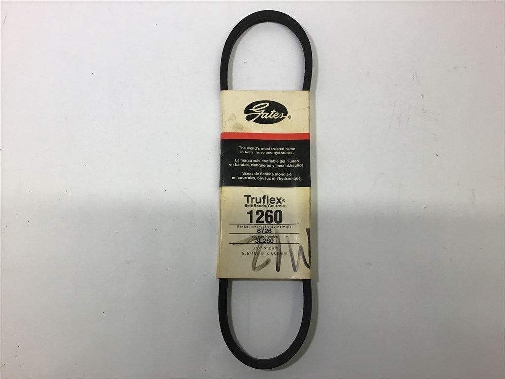 GATES TRUFLEX 1260 3L260 BELT