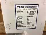 TECO Westinghouse EP0104 Inverter Duty Motor 10 HP 1800 RPM 4P 230/460 V