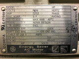 General Electric E9549 Energy Saver AC Motor 10 HP 1755 RPM 4P 230/460 V