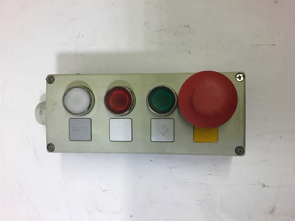 Siemens 3SB38 4-Button Enclosure with Buttons