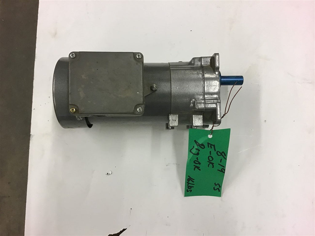 Baldor GCP25056 GearMotor 0.11 HP 115 Volts Single Phase 20:1 Ratio,