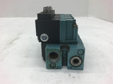 Mac 35A-BAE-DDAJ-1KJ Solenoid Valve Lot of 4 Mounted on Manifold