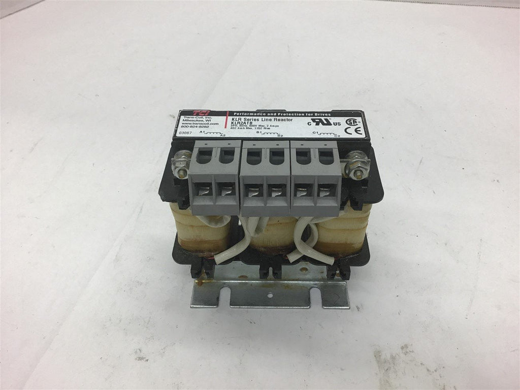 TCI KLR2ATB KLR Series Line Reactor 3 Phase 60 HZ 600 Volts 2 Amps