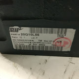 Dodge Tigear 20Q10L56 10:1 Ratio Left Angle Gear Reducer 2.25 Input Hp