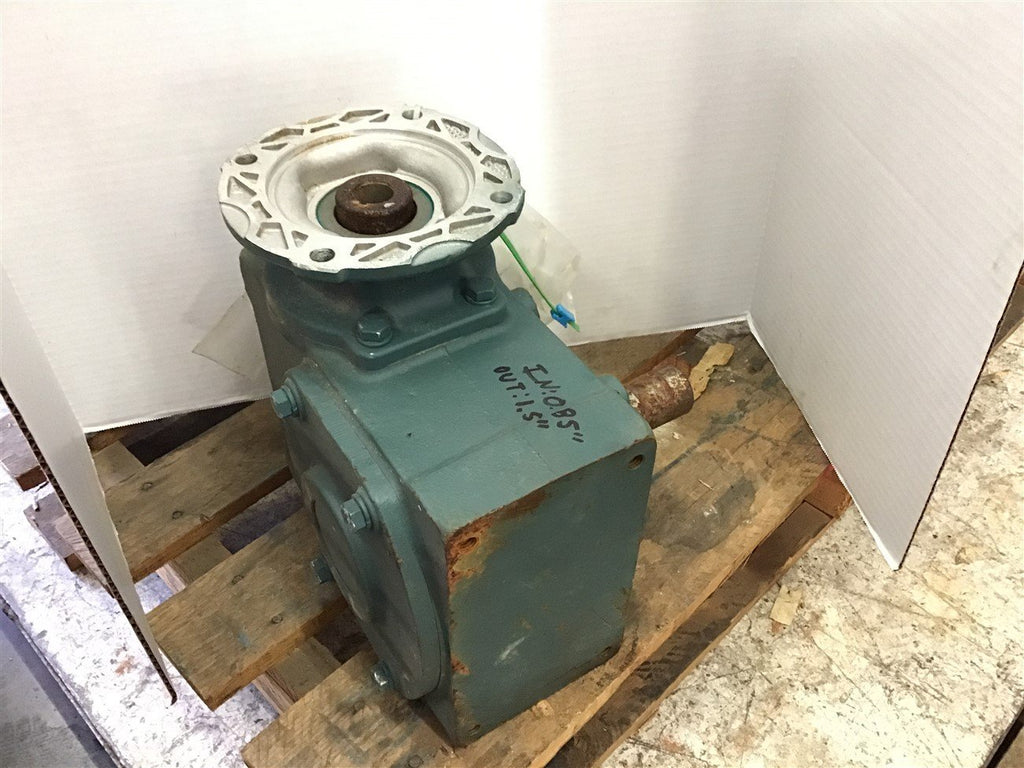 DODGE TIGEAR 35Q30R14 RIGHT ANGLE GEAR REDUCER 30:1 RATIO 0.85" IN 1.5" OUT