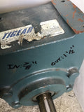 DODGE TIGEAR 2 35S25R RIGHT ANGLE GEAR REDUCER 25:1 RATIO 7/8" IN 1.5" OUT