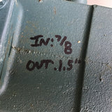 Dodge Tigear 35A40R14 40:1 Ratio Right Angle Gear Reducer 3.23 Input Hp