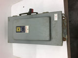Square D HU-363AWK Non-Fused Safety Switch 100 AMPS 600 Vac Type 3, 3r or 12