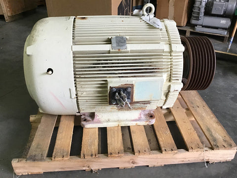 Westinghouse 150 HP 460 Volts AC Motor 1775 RPM 4P 445t Frame