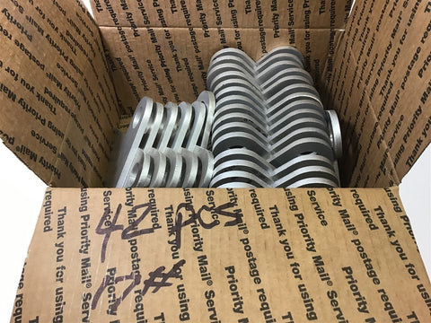 Aluminum Plate 1/4" Thick Lot of 42 pcs