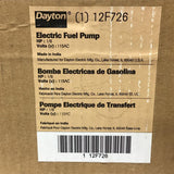Dayton 12F726 Electric Fuel Pump 1/8 HP 115 VAC
