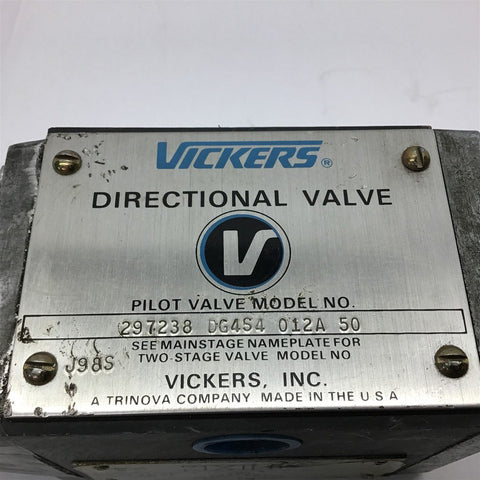【セール】 Vickers 297238 DG4S4 012A 50 Directional Valve – BME 和楽器