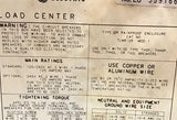 General Electric TLM812R MOD 1 Load Center