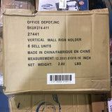 27441 Vertical Wall sign Holder Box of 6