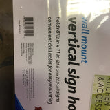 27441 Vertical Wall sign Holder Box of 6