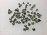 3/8-16 Brass Nickel Plated Cap Nut Lot of 68