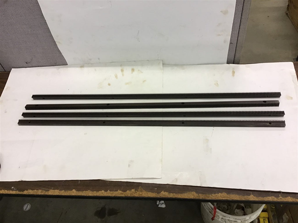 39.5" Long 0.2" Pitch 5 Teeth/Inch Lot of 4 Gear Rack