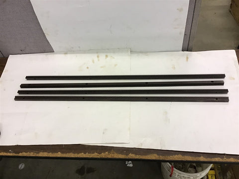 39.5" Long 0.2" Pitch 5 Teeth/Inch Lot of 4 Gear Rack