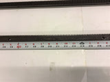 39.5" Long 0.2" Pitch 5 Teeth/Inch Lot of 4 Gear Rack