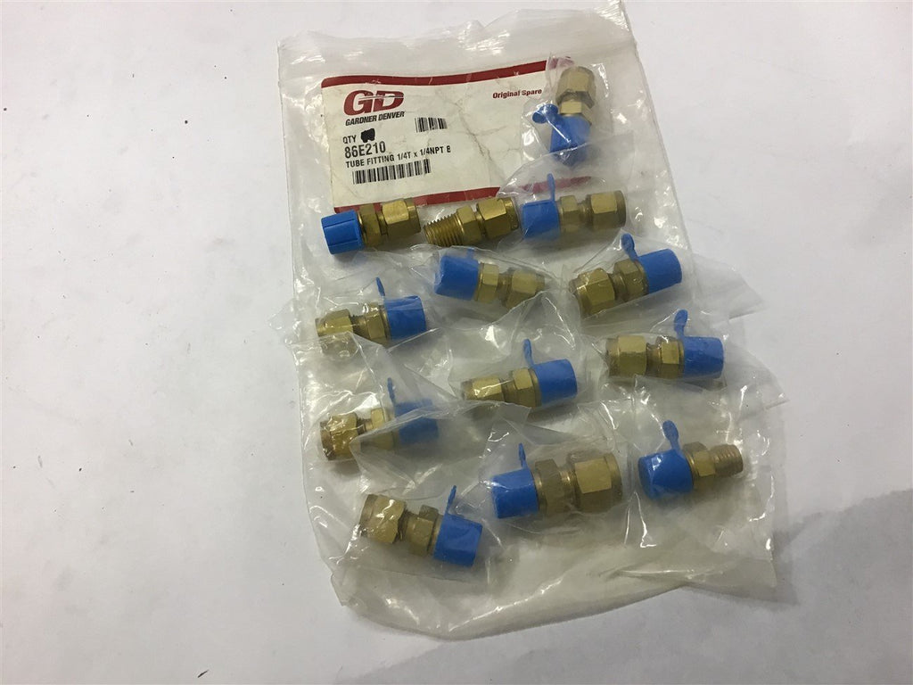 Gardner Denver 86E210 Tube Fitting 1/4T x 1/4NPT B Qty 13