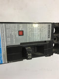 Siemens ED42B020 Sentron Series Circuit Breaker 20 amps 2 poles ED4 Type