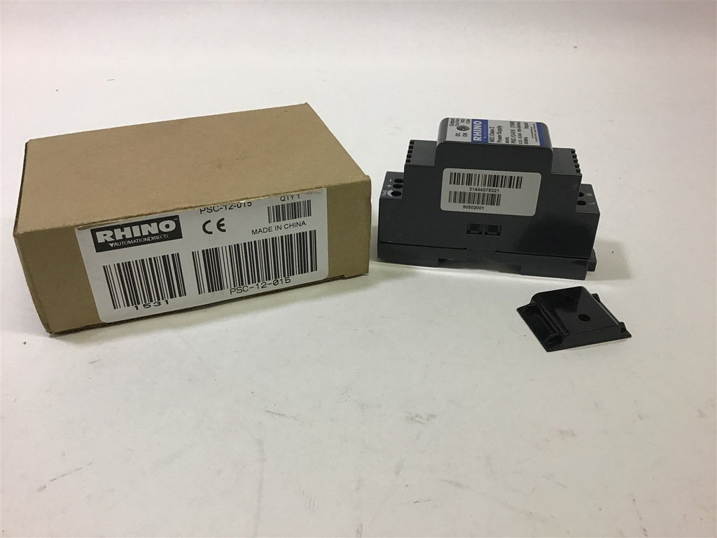 Rhino PSC-12-015 Power Supply NEC Class 2 100-240 VAC 15 W