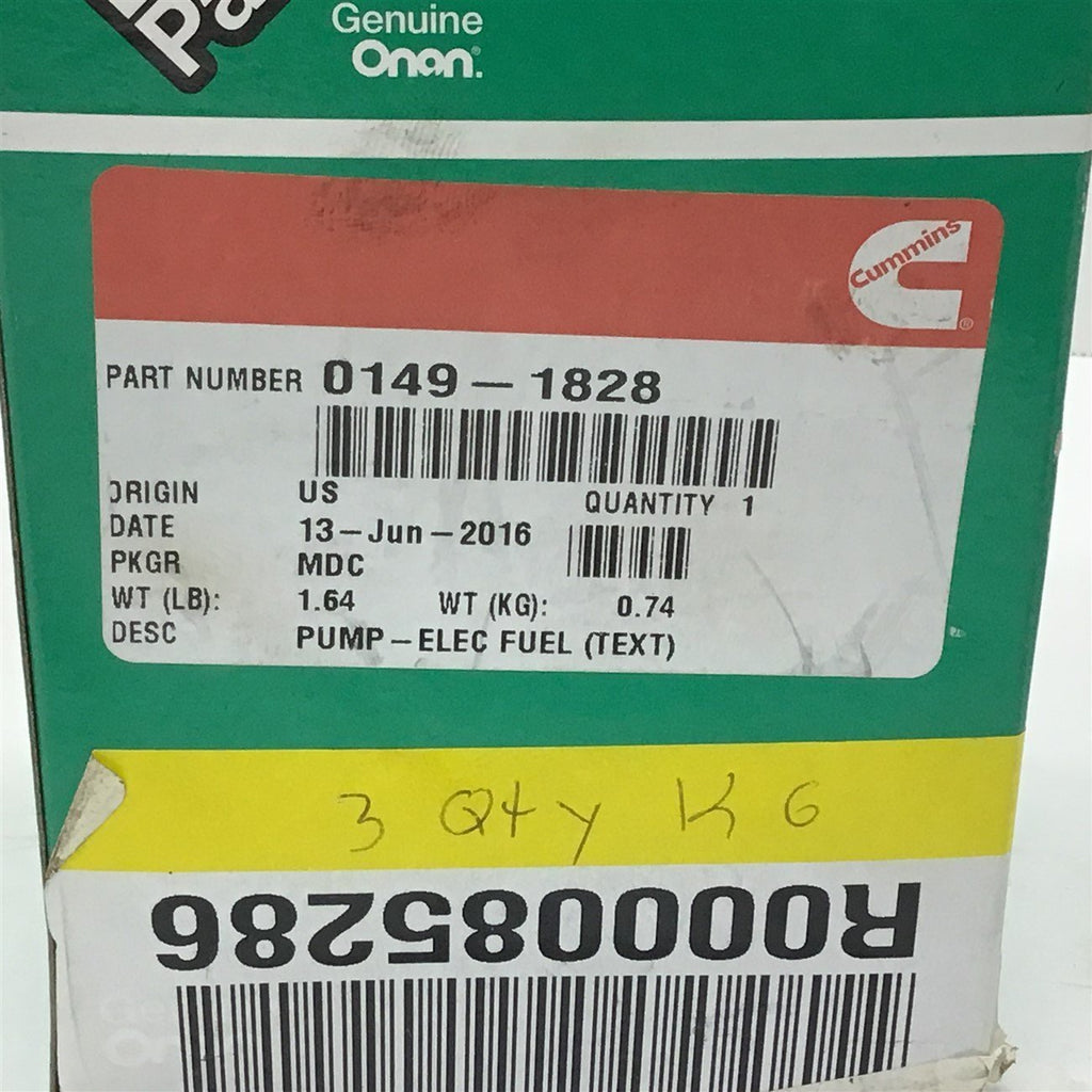 Green Label Parts 0149-1828 Facet Electric Fuel Pump