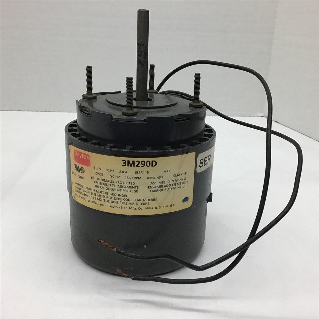Dayton 3M290D 1/20 HP 115 Volts 2.0 Amp 1550 RPM