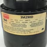 Dayton 3M290D 1/20 HP 115 Volts 2.0 Amp 1550 RPM