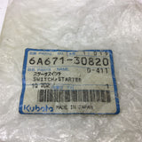 Kubota 6A671-30820 Starter Switch