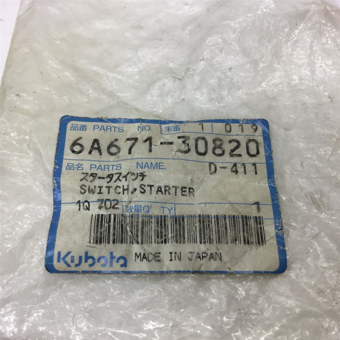 Kubota 6A671-30820 Starter Switch – BME Bearings and Surplus